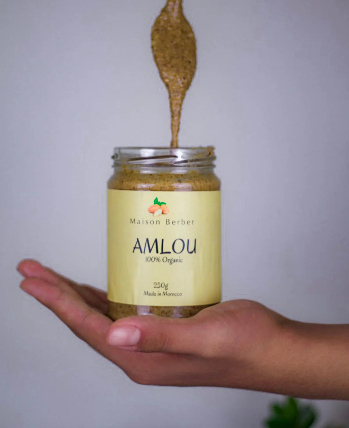 Organic Pure Amlou with Argan Oil, Almonds, and Honey - 100% Natural, 250g